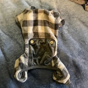 Dog PJs, Small, grey flannel